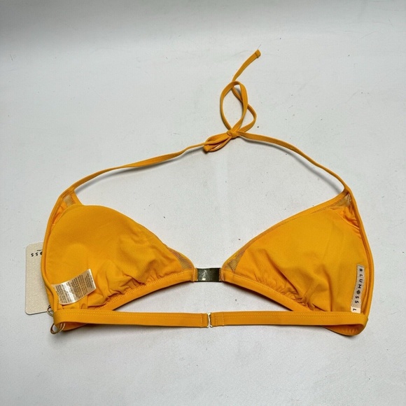 NEW BLUMOSS MAI MESH PANEL TRIANGLE BIKINI TOP- SUNSET Large - Picture 14 of 14